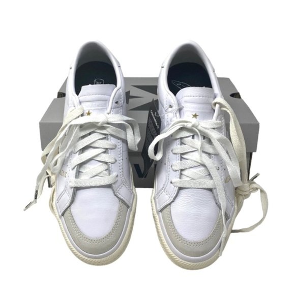 Converse CONS One Star Pro AS Low Top White Women Leather Size Sneakers 168658C - Picture 2 of 10
